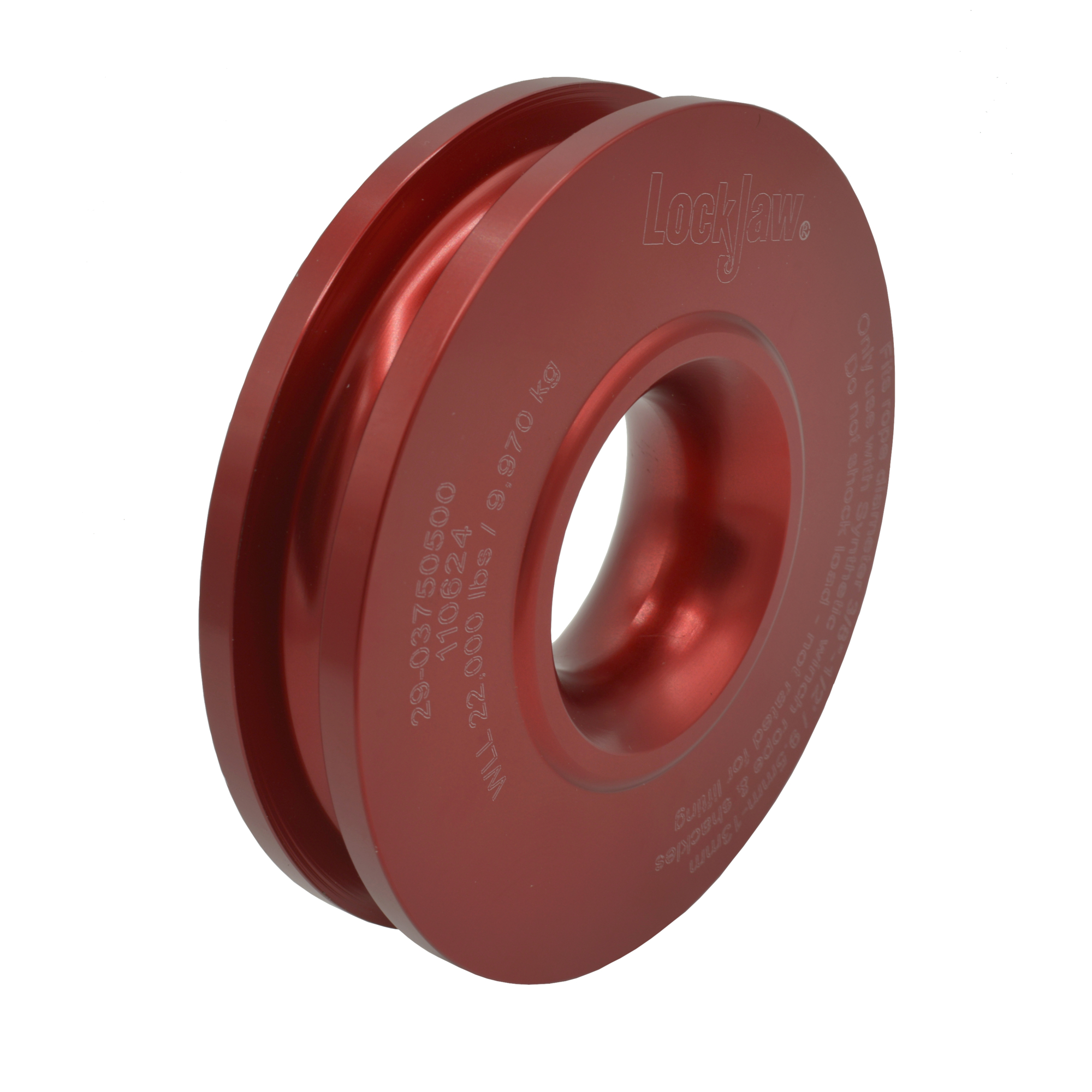 LockJaw High Performance Recovery Ring — Fits 3/8in., 7/16in., 1/2in. Synthetic Winch Ropes, 66,000-Lb. Break Strength, Aircraft Grade Aluminum, Model# 29-03750500
